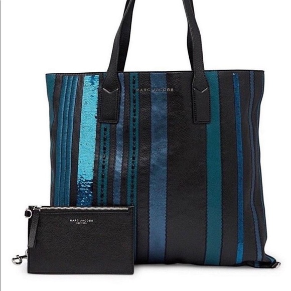 Marc Jacobs Handbags - Marc Jacobs Leather Sequin Tote Shopper NWT